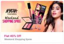 NYKAA Cosmetics Weekend Shopping Spree: Flat 40% Off on Cosmetics...