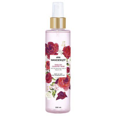 Nykaa Wanderlust English Country Rose Body & Hair Fine Fragrance – 200 ml