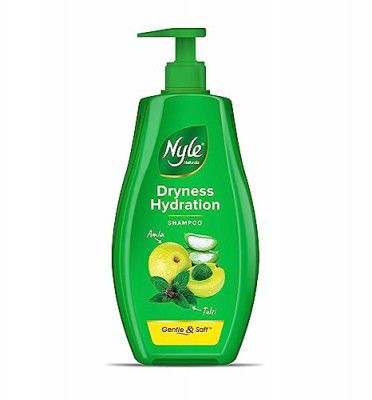 Nyle Naturals Dryness Hydration Shampoo| For Dry & Frizz Free Hair | With Tulsi, Amla and Aloe Vera|Gentle & Soft Shampoo | For Men & Women | 800ml