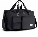 Nylon 40 Cm Travel Duffle Bag, Expandable Folding Lightweight Waterproof Travel Bag for Women Luggage Traveling Companion Hand Bag for Ladies Personal Items (Black)...