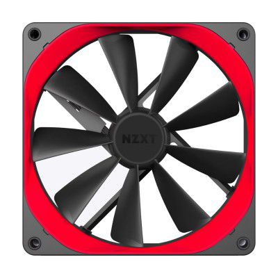 NZXT AER Trim 120mm Dual Pack Color Trim for AER P & AER F Series Computer Case Fan (RF-ACT12-R1) - Red