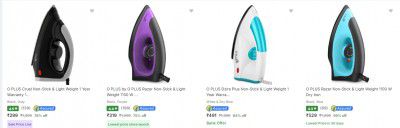 O Plus Home Appliances Upto 71% Off Starts From Rs 458