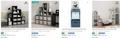 Oakcraft Bookshelves Upto 93% Off 