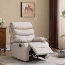 Oakcraft Leatherette Manual Recliner  (Finish Color - White, DIY(Do-It-Yourself))...