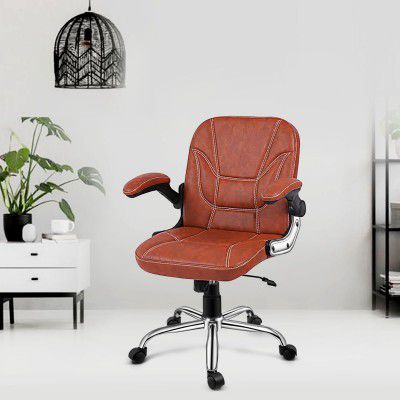 Oakcraft Majesty Medium Back Leatherette Ergonomic Office Chair