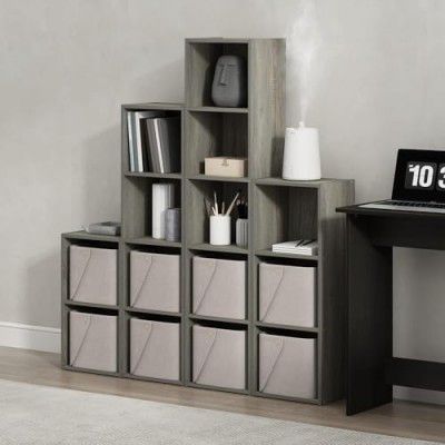 Oakcraft Multipurpose Single Cube Storage Organizer Unit Bed Side Table Type Rack DIY Shelf Cabinet Space Saver