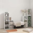 Oakcraft Multipurpose Single Cube Storage Organizer Unit Bed Side Table Type Rack DIY Shelf Cabinet Space Saver...