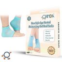 OANDA Silicone Gel Heel Socks For Dry Hard Cracked Heels Repair, Foot Care Support Cushion With Spa Botanical Gel Pad - For Men And Women - (Free Size) (1 Pair) (Blue)...