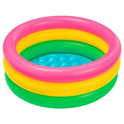 OANGO Swimming Pool Bath Tubs for Kids (2ft Round Sunset Glow Baby Pool)