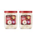 Oateo Instant Oats 2kg Jar (Pack of 2, 1kg Each)...