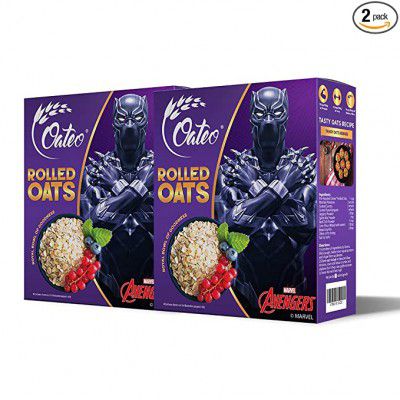 Oateo Rolled Oats 1 kg (Pack of 2, 500g Each)