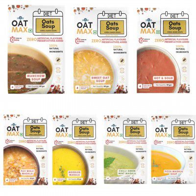 OATMAX OAT SOUP - ASSORTED - PACK OF 7 (40 GM EACH) (7)