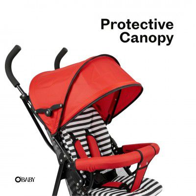 OBABY Stroller with Reclining Seat, Adjustable Canopy