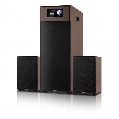 OBAGE X12 HiFi 2.1 Speaker (Qualcomm aptX HD, Dual 6.5" Subwoofers, Silk Dome Tweeters, Bluetooth/Optical/AUX, 24-Bit Audio, 300 sq.ft.)