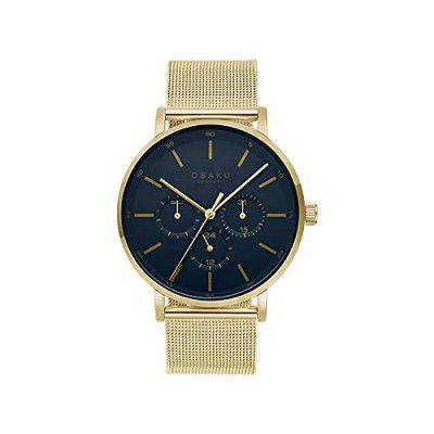 Obaku EGE Water Analog Blue Dial Men's Watch-V246GMGLMG