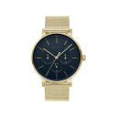 Obaku EGE Water Analog Blue Dial Men's Watch-V246GMGLMG...