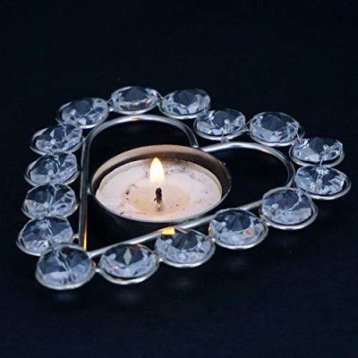 obbi Crystals Candle Holder Set of 2 (with Candles)