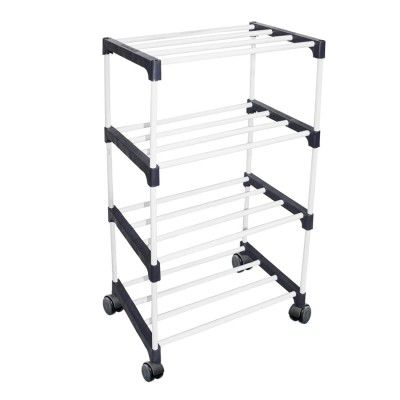 OBBO - FOLDABLE Multipurpose Portable Shoe Rack | 4-Layer Folding Shoe Organizer 