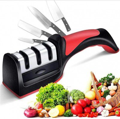 Oblivion Manual Knife Sharpener | 3 Stage Sharpening Tool for Ceramic Knife and Steel Knives
