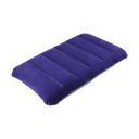 Oblivion Neck Pillow for Travel 1 Pc - Blue Soft Velvet Air Inflatable Neck Cushion...