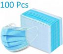 OBLO Face Mask Pack of 100 with Nosepin Surgical Mask With Melt Blown Fabric Layer  (Free Size, Pack of 100, 3 Ply)...