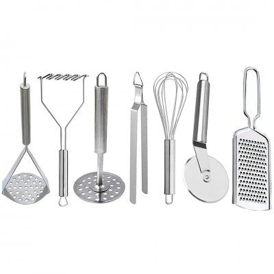 Oc9 Stainless Steel Potato Masher/Pav Bhaji Masher (Pack of 3)
