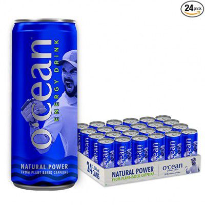 Ocean Energy Drink enriched with natural caffeine, glucose & vitamins| 250ml | Pack of 24 - Virat Edition Energy Drink