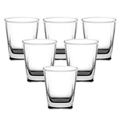 Ocean Plaza Glass Set, 207.02ml, Set of 6, Clear