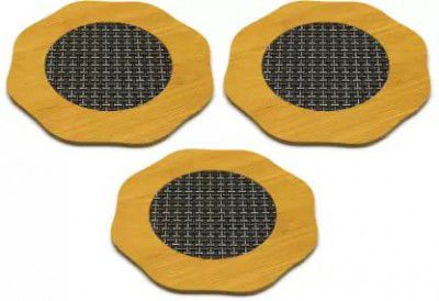 Octagon Shape Heating Insulation Resistant Natural Bamboo Wooden Coaster Heat Table Ware Pad Place mat | Pack of -3