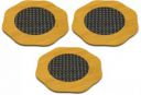 Octagon Shape Heating Insulation Resistant Natural Bamboo Wooden Coaster Heat Table Ware Pad Place mat | Pack of -3...