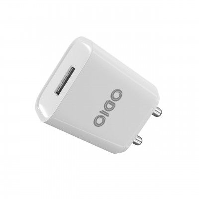 ODIO 5V / 2.4 A Wall Charger Premium Connector 2.4A Type-C Cable Single USB Port - White