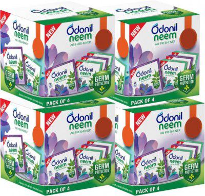 Odonil Assorted Blocks Bathroom Neem Air Freshener Blocks (4 x 192 g)