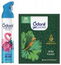Odonil Combo Pack - Air Freshener Spray + Gel Pocket | Carribean Dreams & Wild Forest...