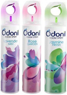 Odonil Rose, Jasmine, Lavender Spray (3 x 150 ml)