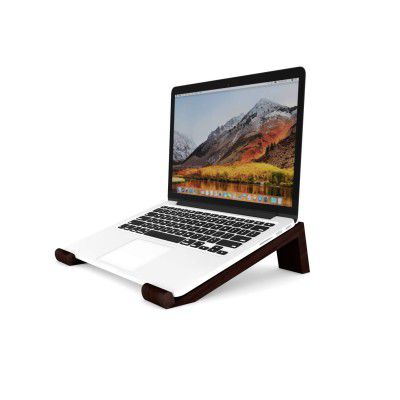 Officebasics Bamboo Ergonomic Portable Laptop Stand, Ventilated Laptop Stand OB-LS03