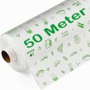 OFIXO 50 Meters Food Wrapping Paper Roll - Premium Non-Stick Butter Wrapping Paper. Food Wrapping Paper...