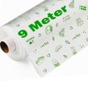 OFIXO 9 Meters Food Wrapping Paper Roll - Premium Non-Stick Butter Wrapping Paper. Food Wrapping Paper...