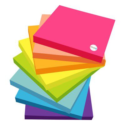 OFIXO Creative Colorful 400 Sheets Memo Pad Note N Times Post Note Paper Free Stickers Post Sticky Notes Stationary