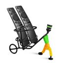 OFIXO Metal Strong and Durable Remote Stand Remote Holder/Remote Stand/Remote Organizer showpiece (Black)...