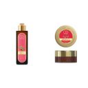 OG BEAUTY Ayurveda Moisture Boost Shea & Coconut Body Oil | Deep Hydration | Men & Women |Vitamin E & Ayurvedic Herbs | 100 ML AYURVEDA Cherry Berry Lip Scrub 8 Gm...