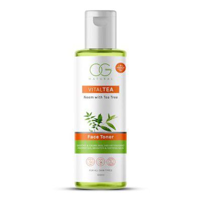 OG BEAUTY Natural VitalTea Neem with Tea Tree Face Toner - 100ml