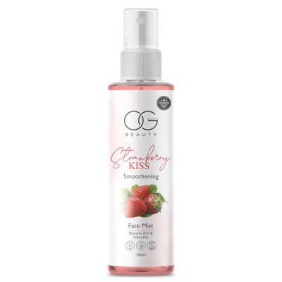 OG BEAUTY Strawberry Kiss Smoothening Face Mist - Hydrating Facial Spray, 100 ML for Silky-Smooth Skin