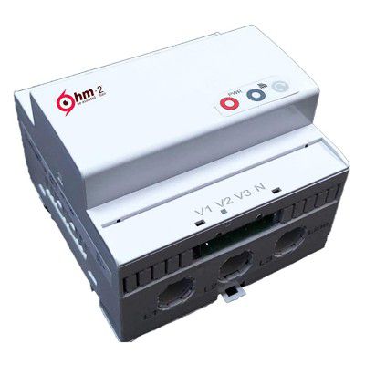 OHM 3-Ohm 3 Phase Personal Energy Assistant WiFi Enabled Smart Electricity Analyzer (White)