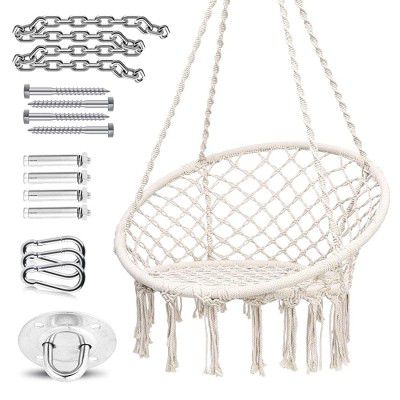 Ohuhu Swing Chair, Hammock Swing Chair with Hardware Kit
