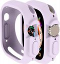 OJOS Compatible with Apple Watch Ultra 2 / Ultra 49mm case All-Round Shockproof TPU Silicone Protective Cover Bumper Shock-Absorbing Scratch-Resistant Protective case (Purple)...