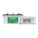 Okaya Inverter & Battery Combo (Smart Wave QSW 1175 12V UPS/Inverter, 925VA with Quasi Sine Wave Technology & PowerUP OPJT17036 140Ah/12V Battery) ...