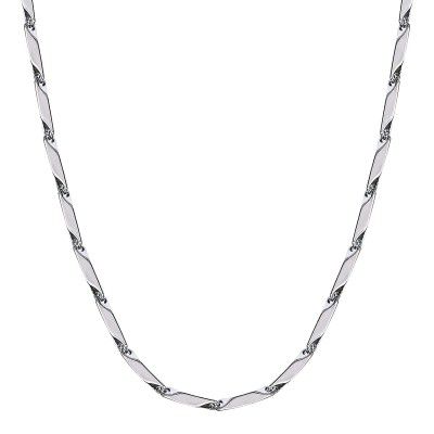 Okos Mens Double Coated Popular Latest Style Stainless Steel Silver Neck Chain For Boys and Men CN1000206