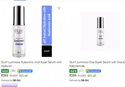 Flipkart : Olay Beauty And Grooming Upto 73% Off