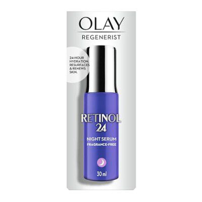 Olay Regenerist Retinol 24 Night Serum l Renews and Resurfaces Skin Overnight l No Redness or Irritation | Fragrance Free l Normal, Oily, Dry and Combination Skin l 30ml