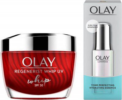 OLAY Regenerist Whip 50gm and Luminous Essence- Power Duo (2 Items in the set)